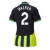 Maillot de foot Manchester City Kyle Walker #2 Extérieur vêtements Femmes 2024-25 Manches Courtes